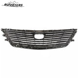 BUFEETERS  Front Bumper Upper Grille W/o Camera Hole Fit For 2016 2017 2018 Cadillac CT6,Factory Style,Chrome&Black