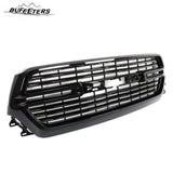 BUFEETERS Front Bumper Upper Grille Fit For 2019 2020 2021 2022 2023 Dodge Ram 1500,Mesh Style,Gloss Black