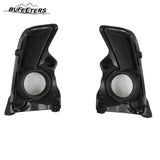 BUFEETERS Front Upper and Lower Grille W/Foglights Set Fit For 2017 2018 2019 Toyota Highlander,Factory Style,Silver&Black