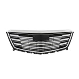 BUFEETERS   Front Bumper Upper Grille Fit For 2016 2017 2018 2019 2020 Cadillac XT5,Horizontal Billet  Style,Chrome&Black