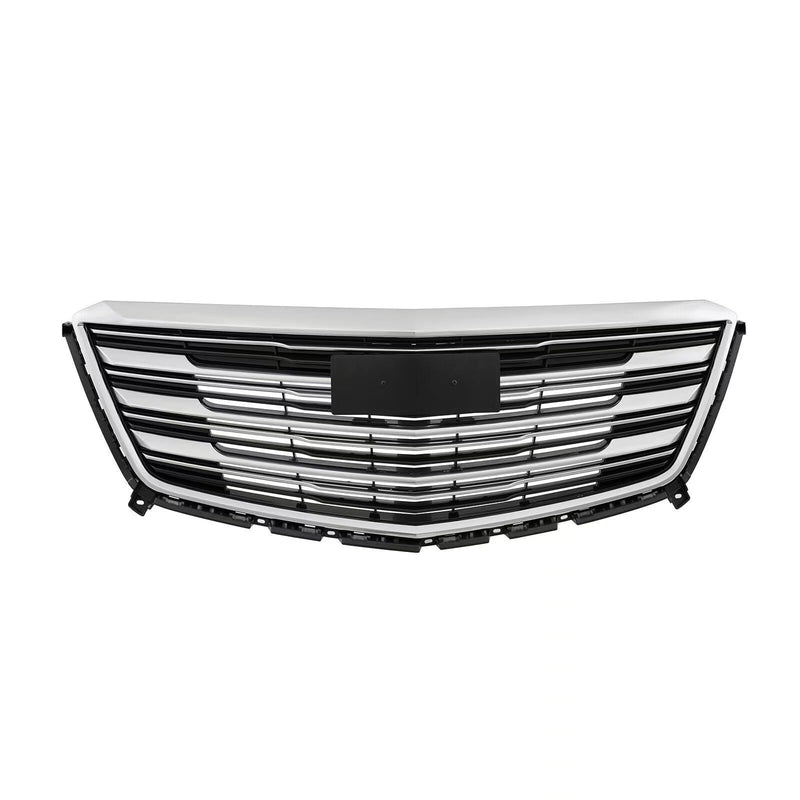 BUFEETERS   Front Bumper Upper Grille Fit For 2016 2017 2018 2019 2020 Cadillac XT5,Horizontal Billet  Style,Chrome&Black