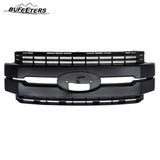 BUFEETERS Front Bumper Upper Grille Fit For 2017 2018 2019 F-250 F-350 F-450 F-550 Super Duty,Lariat Style,Matte Black