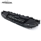 BUFEETERS 2PCS Front Upper W/Chrome Trim Grille+Lower Grille Fit For 2019 2020 2021 2022 2023 Ford Transit Connect,Mesh Style,Chrome&Black