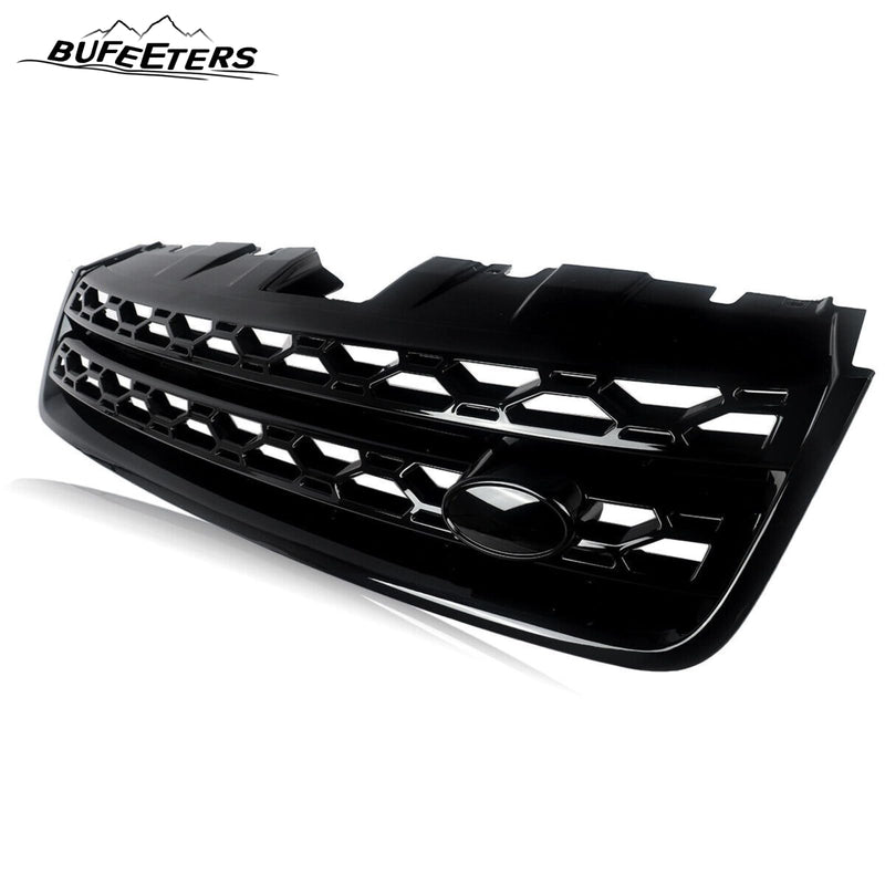 BUFEETERS Front Bumper Upper Grille Fit For 2016 2017 2018 2019 Land Rover Discovery Sport,Factory Style,Gloss Black