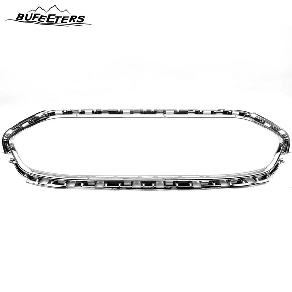 BUFEETERS Front Grille Chrome Trim Molding Fit For 2019 2020 2021 Ford Transit Connect,Chrome&Black