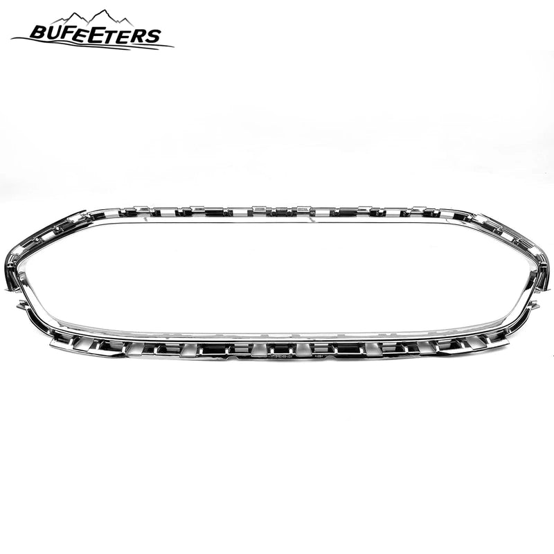 BUFEETERS Front Grille Chrome Trim Molding Fit For 2019 2020 2021 Ford Transit Connect,Chrome&Black