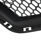 BUFEETERS     Front Bumper Hood Grille Fit For 2017 2018 Hyundai Elantra Sedan,Honeycomb Style,Matte Black