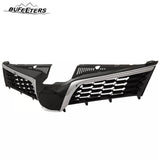 BUFEETERS Front Bumper Grille Model Mesh Grill Trim Fit For 2018 2019 2020 Toyota Sienna,Mesh Style,Chrome&Black
