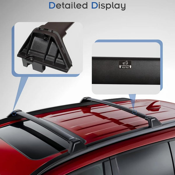 BUFEETERS  Roof Racks Cross Bars Fit For 2022 2023 2024 Toyota Corolla Cross & Corolla Cross Hybrid,Black, 220 lbs