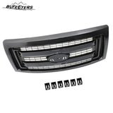 BUFEETERS  Front Bumper Grille Fit For 2009 2010 2011 2012 2013 2014 Ford F150 F-150,Matte Black