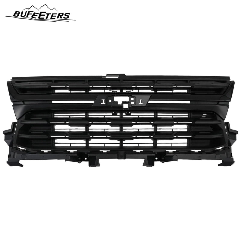 BUFEETERS Front Bumper Upper Grille  Grill W/ Gloss Black Trim Fit For 2021 2022 Chevrolet Colorado
