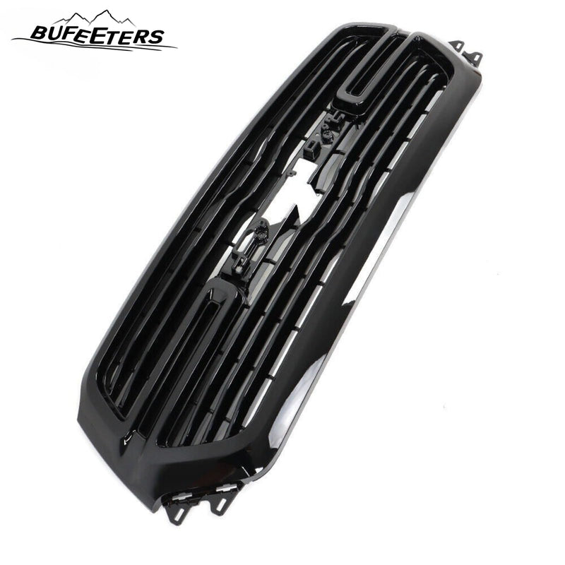 BUFEETERS Front Bumper Upper Grille Fit For 2019 2020 2021 2022 2023 Dodge Ram 1500,Mesh Style,Gloss Black