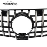 BUFEETERS Front Bumper Upper Grille W/Camera Hole Fit For 2016 2017 2018 2019 Mercedes Benz C292 GLE-CLASS Coupe,GT/Panamericana Style,Chrome&Black