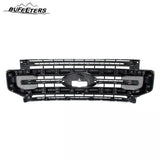 BUFEETERS Front Bumper Upper Grille Fit For 2020 2021 2022 F-250 F-350 F-450 F-550 Super Duty,Platinum Style,Oxford White&Matte Black