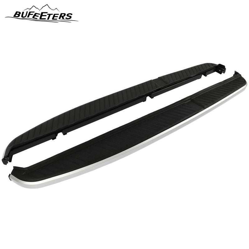 BUFEETERS  Side Step Running Board Nerf Bar Fit For 2006 2007 2008 2009 2010 2011 2012 2013 Land Rover Range Rover Sport,Black&Silver