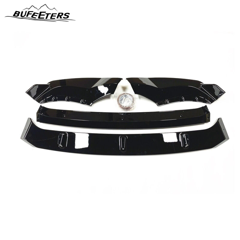 BUFEETERS Front Bumper Spoiler Splitter Lip Kit Fit For 2019 2020 2021 2022 2023 BMW X5 G05,Gloss Black