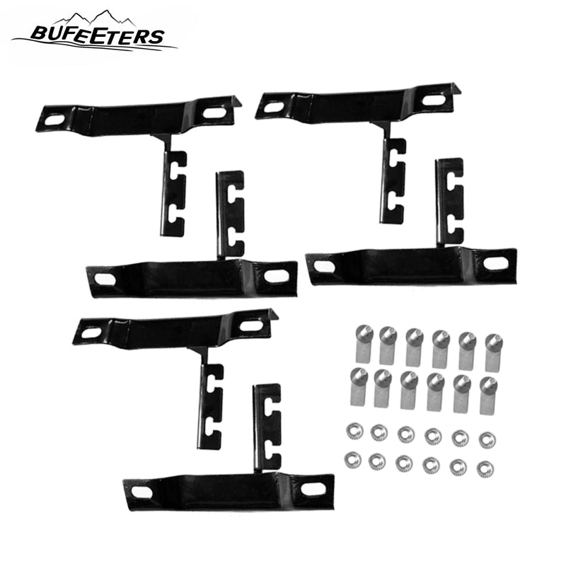 BUFEETERS Side Step Running Board Nerf Bar Fit for 2019 2020 2021 2023 Toyota RAV4,OE Style,Black&Silver