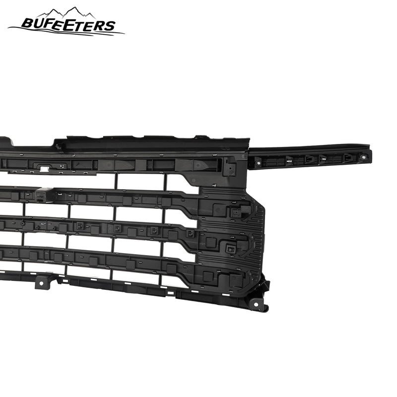 BUFEETERS Front Bumper Upper Grille Fit For 2022 2023 2024 Chevy Silverado 1500 High Country,Chrome&Silver
