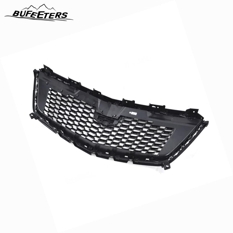BUFEETERS   Front Bumper Upper Premium Luxury Grille Fit For 2020 2021 2022 2023 2024 Cadillac XT5,Diamond Style,Black&Silver