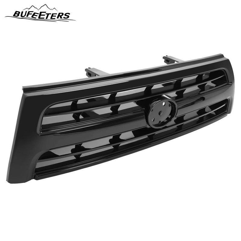 BUFEETERS Front Upper Grille Shell w/Badge Slot Fit For Toyota 4Runner 1999 2000,Factory Style,Black