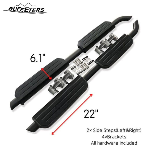 BUFEETERS  Side Step Running Board Nerf Bar Fit For 2020 2021 2022 2023 Land Rover Defender L663 110 4 Door,Black