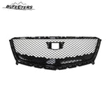 BUFEETERS   Front Bumper Upper Grille Fit For 2016 2017 2018 2019 2020 2021 Cadillac XT5,Mesh Style,Gloss Black