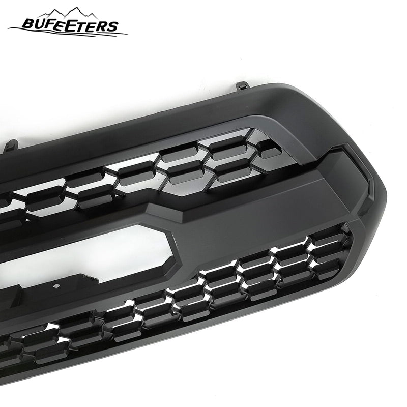 BUFEETERS   Front Bumper Grille With Accessories&4 LED Fit For 2016 2017 2018 2019 2020 2021 2022 2023 Toyota Tacoma,Mesh Style,Matte Black