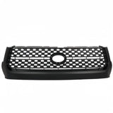 BUFEETERS  Front Grille Grill & Hood Bulge  Fit For 2014 2015 2016 2017 2018 2019 2020 Toyota Tundra  2pc kit,Matte Black
