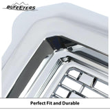 BUFEETERS Front Bumper Upper Chrome Grille Fit For 2016 2017 2018 GMC Sierra 1500,Denali Style,Chrome&Silver