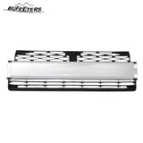 BUFEETERS  Front Bumper Lower Grille+Fog Lamp Cover Set Fit For 2014 2015 2016 2017 2018 2019 2020 Toyota 4Runner Limited,Factory Style,Chrome＆Black