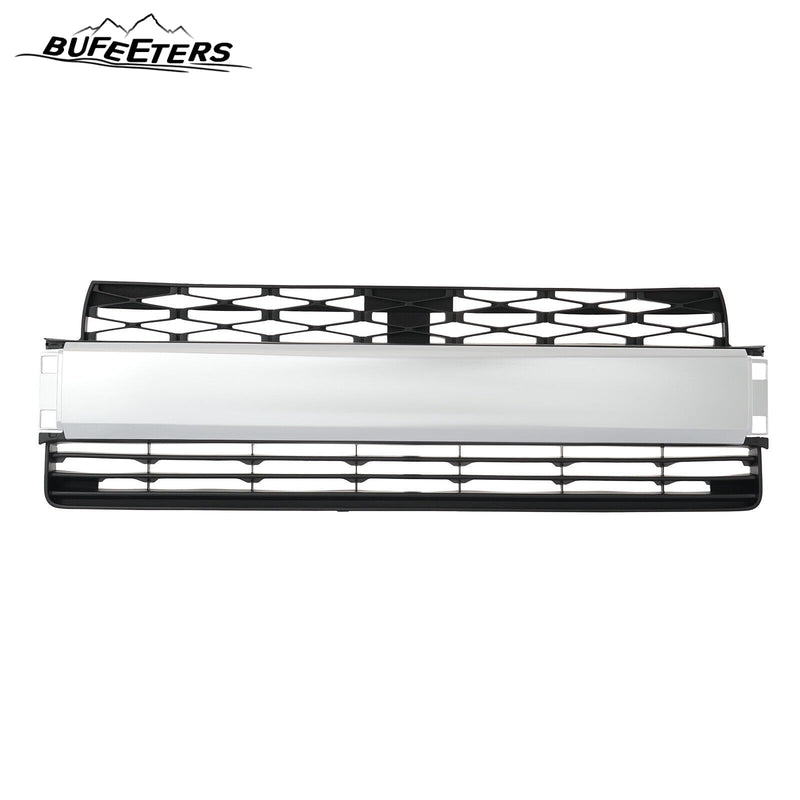 BUFEETERS  Front Bumper Lower Grille+Fog Lamp Cover Set Fit For 2014 2015 2016 2017 2018 2019 2020 Toyota 4Runner Limited,Factory Style,Chrome＆Black