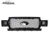 BUFEETERS  Front Upper Grille Grill Assembly Fit For 2018 2019 2020 Ford F-150,Honeycomb Style,Agate Black