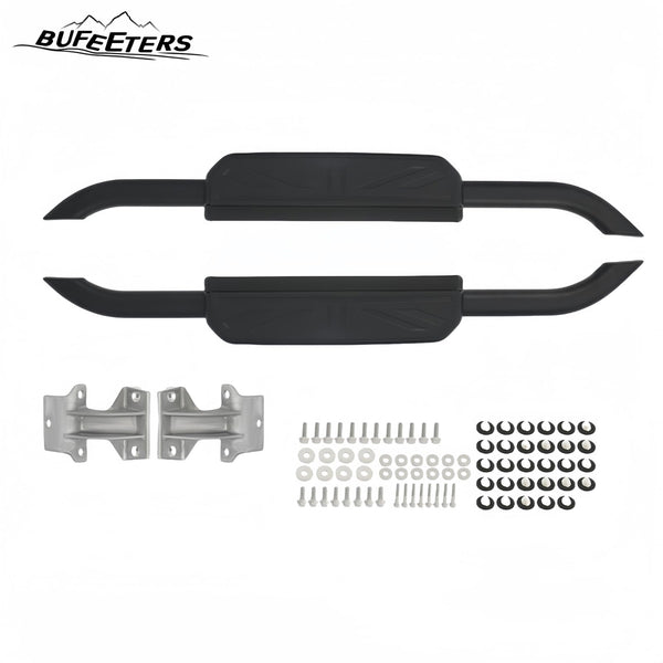 BUFEETERS Side Step Running Board Nerf Bar Fit For 2020 2021 2022 2023 Land Rover Defender 90 L663,Black