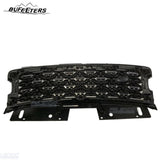 BUFEETERS   Front Grille Mesh Vent Cover Grill Bar Fit For Range Rover 2018+ SVA,Black&Silver