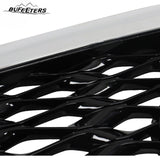 BUFEETERS  Front Bumper Upper Grille Fit For 2022 2023 INFINITI QX60,Mesh Style,Chrome&Black