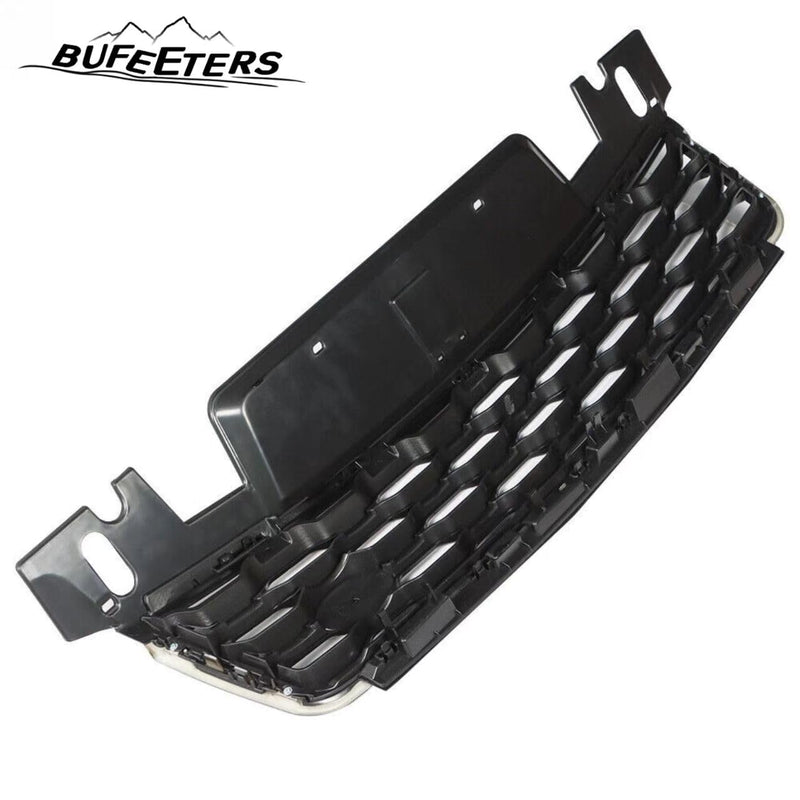 BUFEETERS Front Bumper Upper Grille Fit For 2018 2019 Range Rover Sport L494,Mesh Style,Full Gloss Black