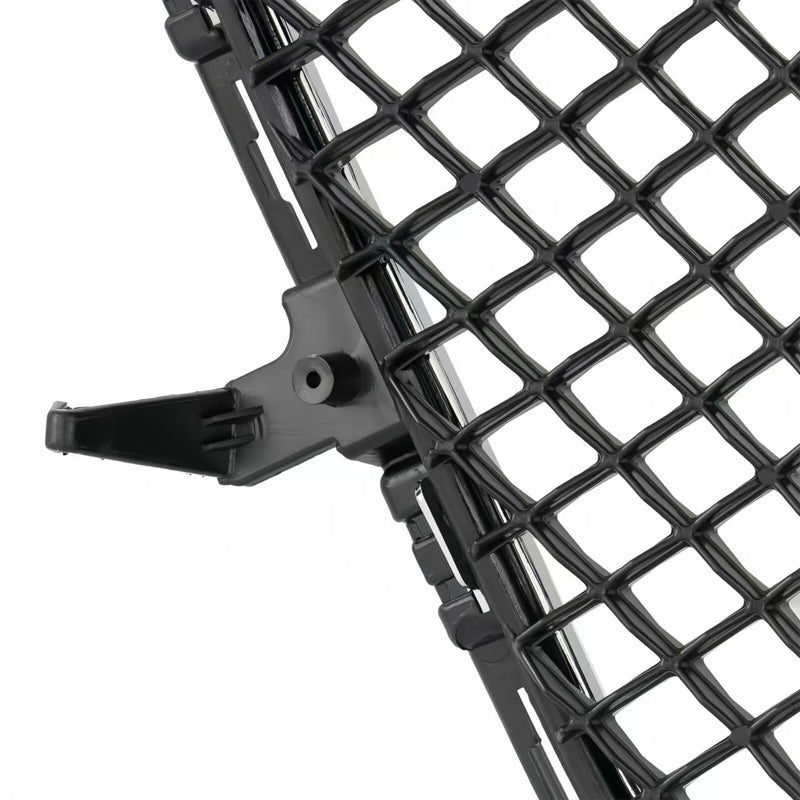 BUFEETERS  Front Upper Grille With Frame Fit For 2019 2020 Cadillac CT6,Honeycomb Style,Gloss Black