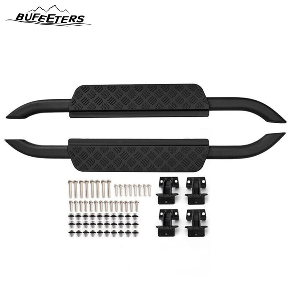 BUFEETERS  Side Step Running Board Nerf Bar Fit For Land Rover Defender 90 L663 2020 2021 2022 2023,Black