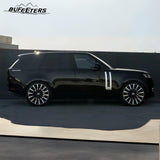 BUFEETERS Door Side Fender Vent Molding Cover Trim Fit For 2013-2022 Land Rover Range Rover Updated To 2023,Black&Silver