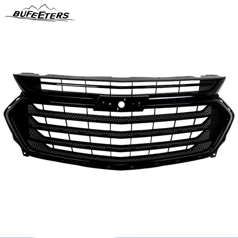 BUFEETERS Front Bumper Upper Grille Fit For 2018 2019 2020 2021 Chevrolet Traverse,Horizontal Billet Style,Gloss Black