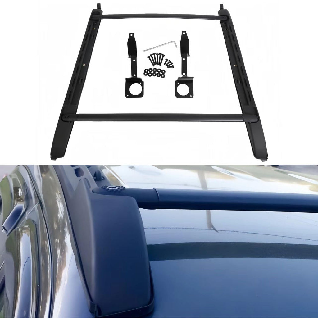 BUFEETRES Double Cab Top Roof Rack Cross Bars Side Rails Set Fit For 2005-2023 Toyota Tacoma,165lbs