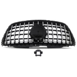 BUFEETERS  Front Bumper Upper Grille Fit For Mercedes Benz Sprinter W907 W910 2018 2019 2020 2021 2022 2023,GT Style,Chrome&Black