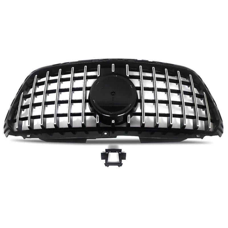BUFEETERS  Front Bumper Upper Grille Fit For Mercedes Benz Sprinter W907 W910 2018 2019 2020 2021 2022 2023,GT Style,Chrome&Black