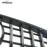 BUFEETERS  Front Upper Grille W/Camera Hole Fit For 2014 2015 2016 2017 2018 2019 2020 Mercedes Benz W217 S63 AMG Pre-/Facelift,GT Style,Chrome&Black