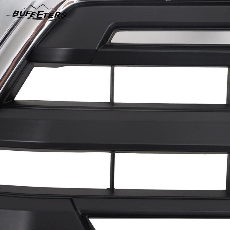 BUFEETERS Front Bumper Upper Grille Fit For 2016 2017 2018 2019 2020 2021 Toyota Tacoma,Chrome&Black