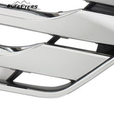 BUFEETERS    Front Upper Grille Fog Light Bezels Set Fit For 2013 2014 2015 2016 Hyundai Santa Fe Sport,
Horizontal Billet Style,Chrome&Black