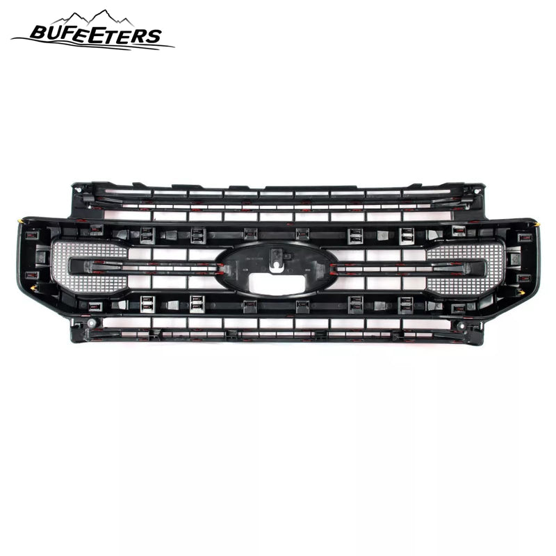 BUFEETERS Front Bumper Upper Grille Fit For 2020 2021 2022 F-250 F-350 F-450 F-550 Super Duty,Platinum Style,PQ-Race Red&Matte Black