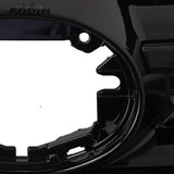 BUFEETERS Front Upper and Lower Grille w/O Camera Hole Fit For 2017 2018 2019 Toyota Highlander,Factory Style,Gloss Black