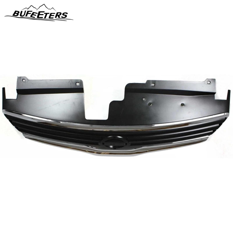 BUFEETERS Front Bumper Upper Grille Fit For 2007 2008 2009 Nissan Altima Sedan,Factory Style,Chrome&Black