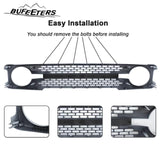 BUFEETERS Front Bumper Upper Grille W/Letters Fit For 2021 2022 2023 Ford Bronco,Honeycomb Style,Gloss White